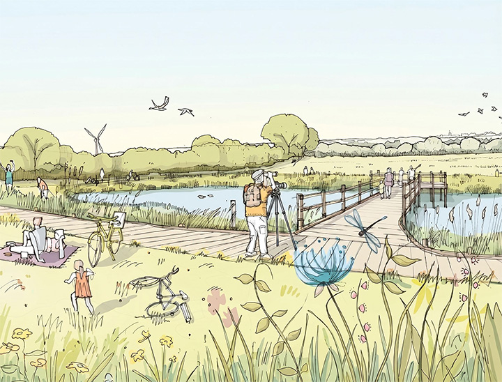 Artistic impression of the proposals.